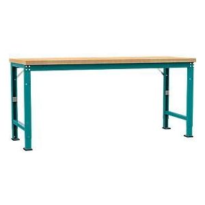 Manuflex Werkbank Profi Spezial, Tischplatte Multiplex, 2000 x 700 mm, wasserblau