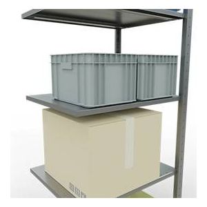 SCHULTE Lagertechnik - Stecksystem Anbauregal - 2000x 750x600 mm, Typ 150 kg