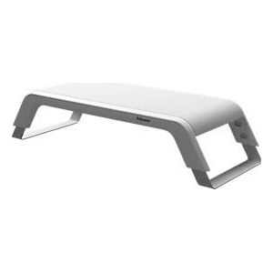 Monitorständer Fellowes Hana™ LT, für 1 Monitor bis 22,6 kg, 3-fach höhenverstellbar, mit Stauraum, B 560 x T 222 x H 102 mm, weiß