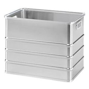 Transportkasten, stapelbar, ungelocht, 120 l