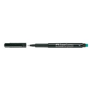 Marker Faber-Castell Multimark, inkl. Spezialradierer, schwarz, F, permanent