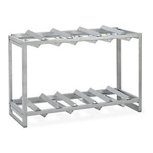 Fassregal für CEMO Gefahrstoffdepot 320 und 400, Stahl verzinkt, für 2x 200 l oder 3x 60 l Fässer, B 1350 x T 520 x H 900 mm