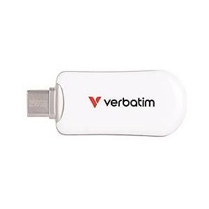 Verbatim Plectra - USB-Flash-Laufwerk - 256 GB - USB 3.2 Gen 1 / USB-C - weiß
