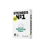 Recyclingpapier Steinbeis №1, DIN A4, 80 g/m², presseweiß, 1 Karton = 5 x 500 Blatt