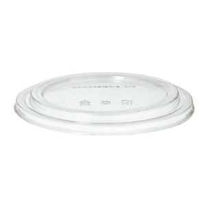 Deckel Papstar pure, Ø 184 mm, für Salatschalen (1300 ml), 50 Stk., biologisch abbaubar, nachwachsende Rohstoffe, PLA, transparent