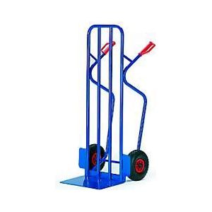 Stapelkarre extra breit, Tragkraft 250 kg, Vollgummi-Bereifung