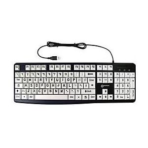Geemarc KBSV3 - Tastatur - USB - QWERTZ - Deutsch - weiß