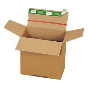 Versandkartons Grünmarie®, 150 x 100 x 150 mm, palettenoptimiert, Automatikboden, bis 20 kg, 100 % recycelbar, FSC®-Wellpappe, braun, 20 Stück