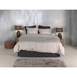 Dekbedovertrek - Grijs - Katoen - Voor Eenpersoonsbed