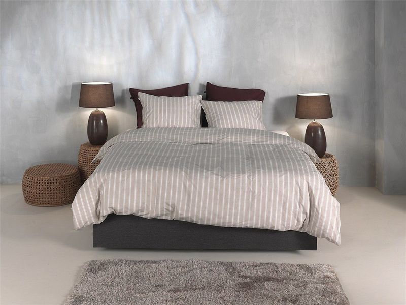 Dekbedovertrek - Grijs - Katoen - Voor Eenpersoonsbed