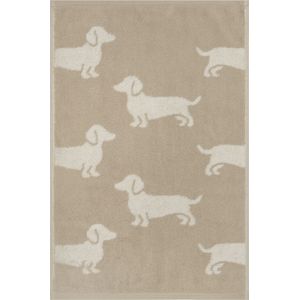 Cawo We love Dogs gemustert 6246 Handdoek 50x100 natur/beige