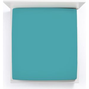 Bella Donna Hoeslaken  Jersey - 90x190-100x220 - ijsblauw