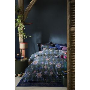 Pip Studio Dekbedovertrek Flores Felices Donkerblauw 200x200/220