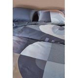 Dekbedovertrek - Katoen - Grijs - 1 Persoon