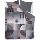 Dekbedovertrek - Katoen - Grijs - 1 Persoon