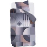 Dekbedovertrek - Katoen - Grijs - 1 Persoon