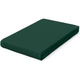 schlafgut Jersey Pure hoeslaken extra hoog - Eenpersoons L - 140x200 - 160x220 690 Green Deep