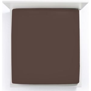 Bella Donna Hoeslaken Jersey Eenpersoons mokka-0121 70/190-80/220