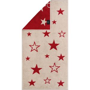 Cawo Christmas Edition 792 Stars Gastendoekje rot