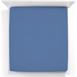 Bella Donna Jersey La Piccola Duo 2 Splittopperhoeslaken 180x190-200 cm zeeblauw-0208