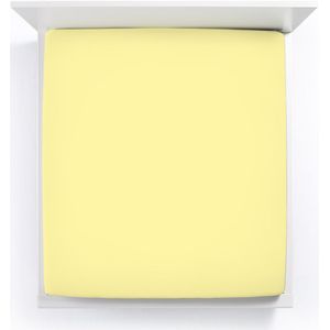 Bella Donna Jersey La Piccola Duo 2 Splittopperhoeslaken 180x210-220 cm lichtgeel-0091