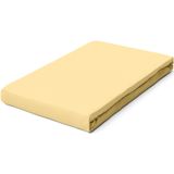 schlafgut Pure Bio Katoen Jersey Hoeslaken XL - 180x200 - 200x220 164 Yellow Mid