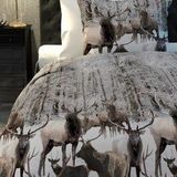 Heckett & Lane Ralph Dekbedovertrek - Litsjumeaux - 240x200/220 - Taupe/Grijs