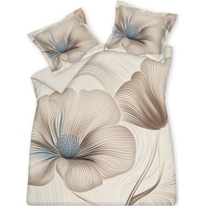 Vandyck Dekbedovertrek ROYAL GARDEN cream tan 1-persoons (140x200/220 )