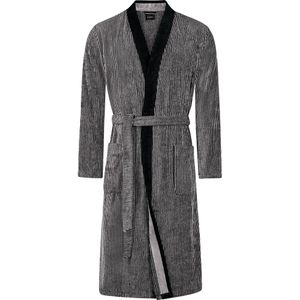 Cawo Heren Home Kimono 56 5840 natuur-zwart