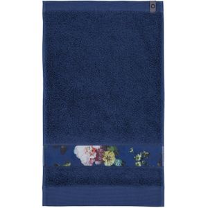 Essenza Fleur gastendoek Blue 30x50