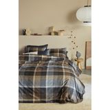 Beddinghouse Brett dekbedovertrek - Eenpersoons - 140x200/220 - Grijs