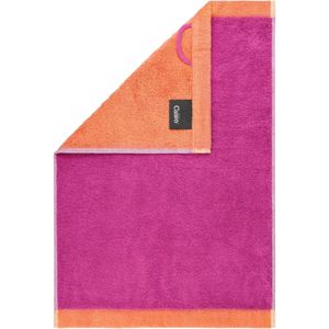 Cawo Lifestyle Splash Doubleface 7071 Gastendoekje 30x50 pink/mandarine