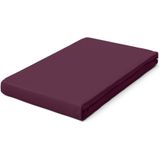 schlafgut Jersey Pure hoeslaken extra hoog - Eenpersoons S - 90x190 - 100x220 542 Purple Deep