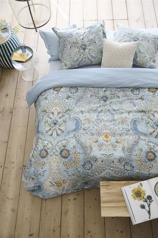 Pip Studio Saluti Grandi dekbedovertrek - Lits-Jumeaux - 240x200/220 - Licht blauw