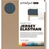 schlafgut Easy Jersey Elasthan Hoeslaken XL - 180x200 - 200x220 556 Grey Deep