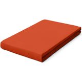 schlafgut Pure Bio Katoen Jersey Hoeslaken XL - 180x200 - 200x220 269 Red Mid