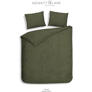 Heckett & Lane Franela Dekbedovertrek 140x200x200/220/220 Hunter Green