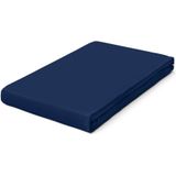 schlafgut Jersey Pure hoeslaken extra hoog - Eenpersoons S - 90x190 - 100x220 570 Blue Deep