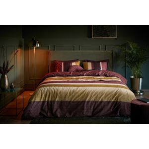 Beddinghouse Jorren dekbedovertrek - Eenpersoons - 140x200/220 - Donker Rood