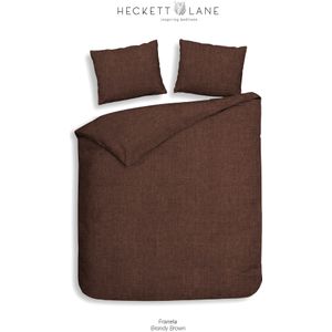 Heckett & Lane Franela Dekbedovertrek 140x200x200/220/220 Brandy Brown