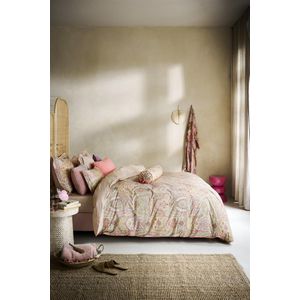 Pip Studio Dekbedovertrek Jabali Flower - Koraalrood 140x200/220 cm