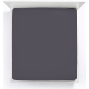 Bella Donna Jersey La Piccola Topperhoeslaken 100x210-220 cm antraciet-0213