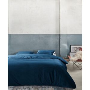 At Home by BeddingHouse Tender dekbedovertrek - Lits-Jumeaux - 240x200/220 - Blauw