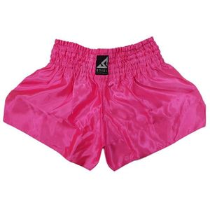 Stiel kickboks Broekje Satijn - Fluo Roze - S