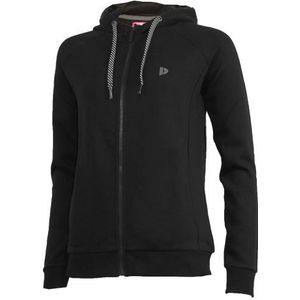 Donnay - F/Z Vest met Capuchon Anna - Zwart - Sweatvest