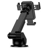 KAKUSIGA KSC-715B Saite-serie telescopische arm telefoonhouder beugel met zuignapbasis voor autodashboard