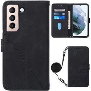 Line Series Samsung Galaxy S22 5G Wallet Case - Zwart