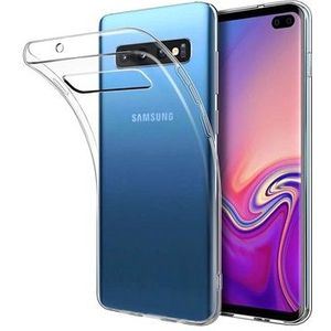 Antislip Samsung Galaxy S10+ TPU Hoesje - Doorzichtig