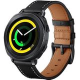 Samsung Galaxy Watch4/Watch4 Classic/Watch5/Watch6 leren band - 20mm - zwart