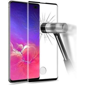 Prio 3D Samsung Galaxy S10+ Screenprotector van gehard glas - 9H - Zwart